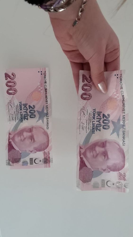 Paralar Cumhuriyet dnemi Satlk Hatal basm 200 tl 0 lar yok