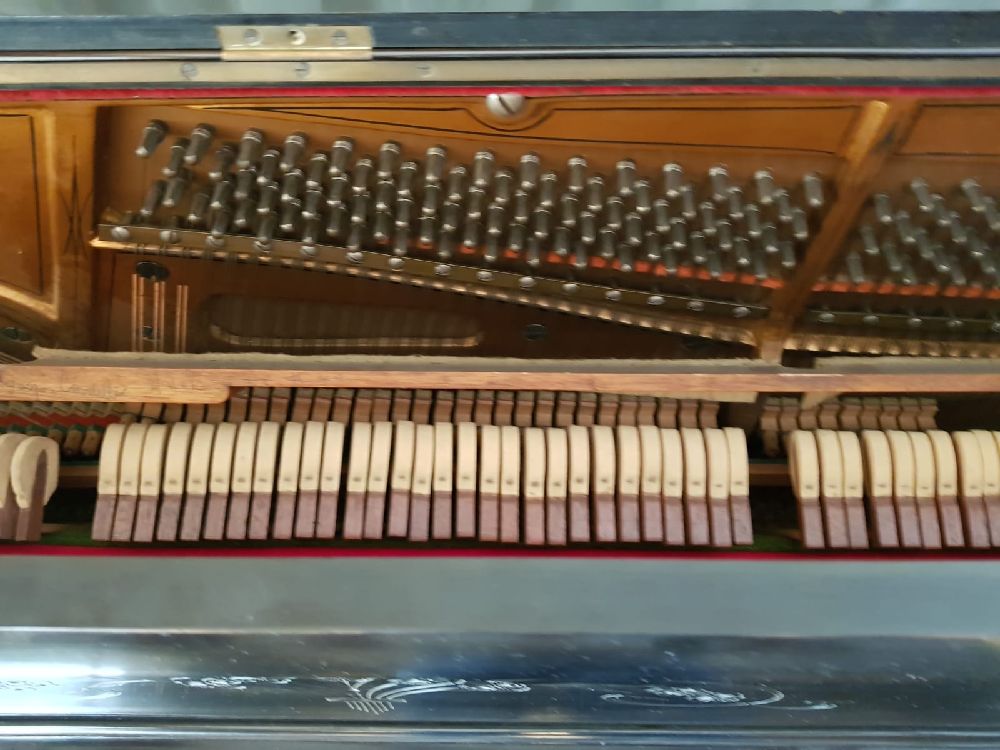 Piyano W. Hartmann Akustik Satlk Antika Konsol Piyano