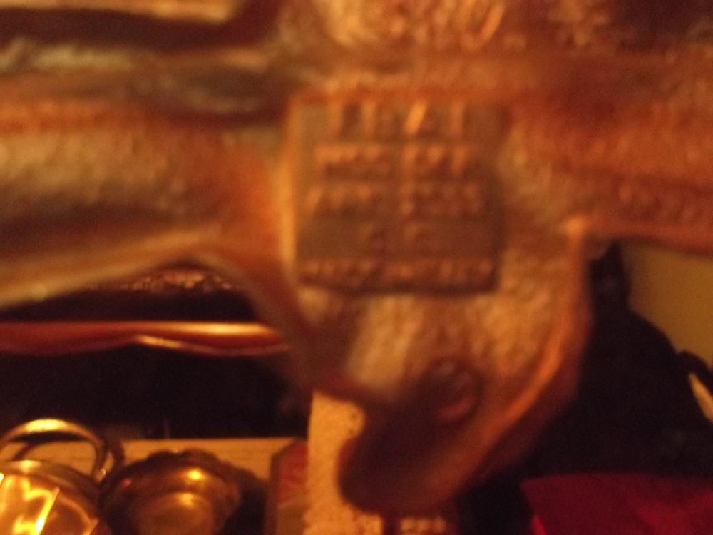 Avize Satlk Fonderia ok iyi durumda antika bronz avize