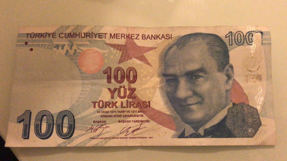 Paralar Trkiye Hatal basm Satlk Hatal para 100 Tl
