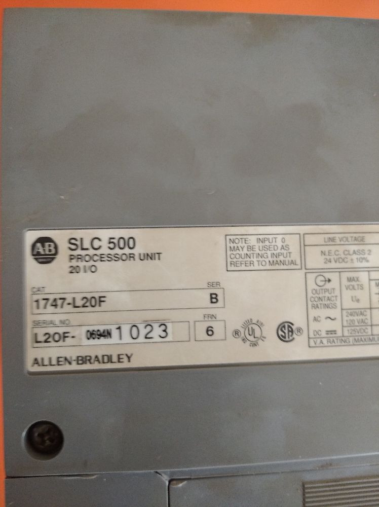 Elektrik G Kayna, UPS Satlk 1747-L20F,1747-L20F- Allen Bradley - Slc 500 Plc
