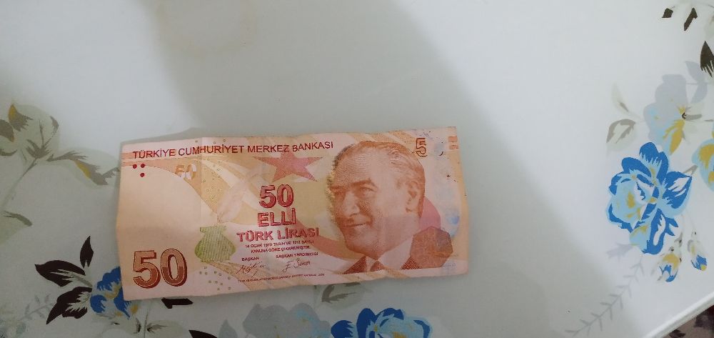 Paralar Trkiye 50 tl Satlk Basim hatasi