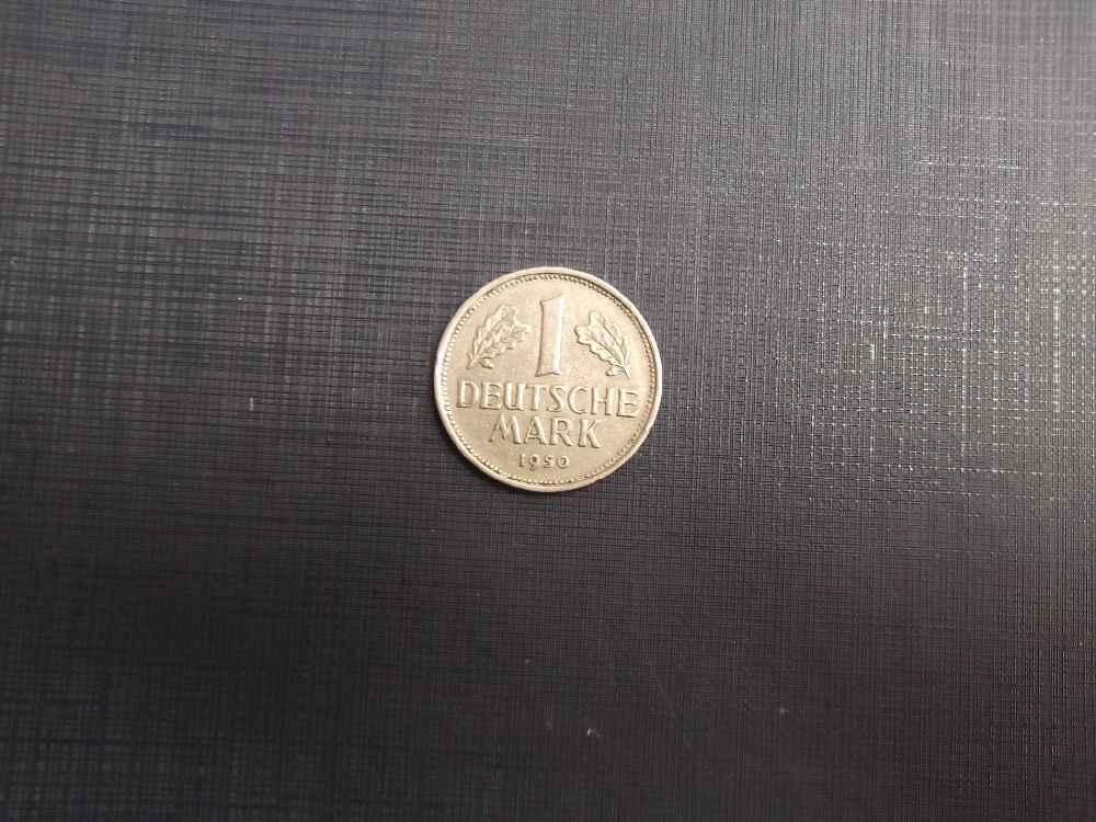 Paralar Satlk Almanya 1950 tarihli 1 mark
