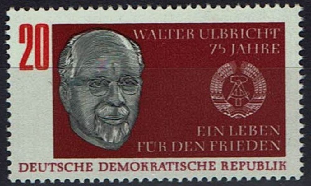 Pullar Satlk Almanya (Dou) 1968 Damgasz Walter Ulbrichn Do