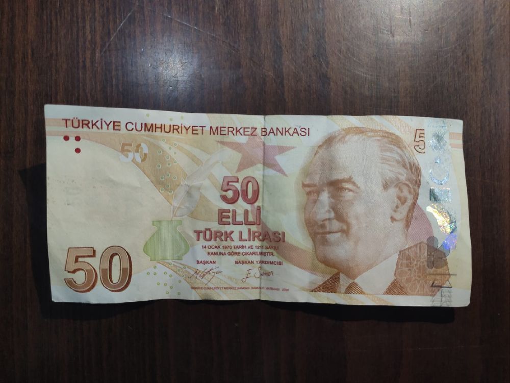 Paralar Trkiye 50tl Satlk Merkez Bankas hatal 50 tl
