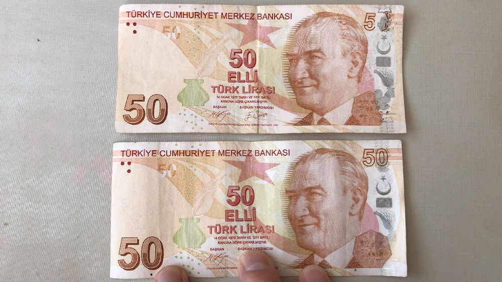 Paralar Trkiye Hatal Basm Trk Banknotu Satlk Hatal basm Trk Liras Banknotu