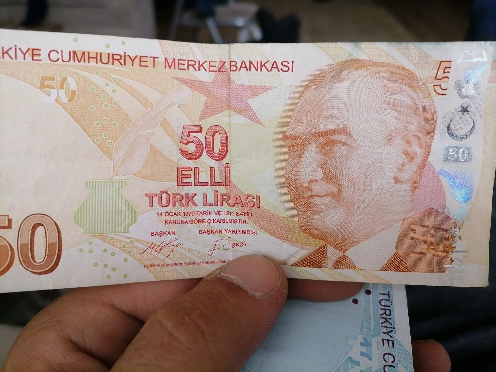 Paralar Trkiye 50 tl Satlk Hatal basm