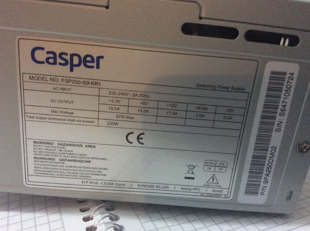 G Kayna 250 PSU Satlk Casper 250W Psu