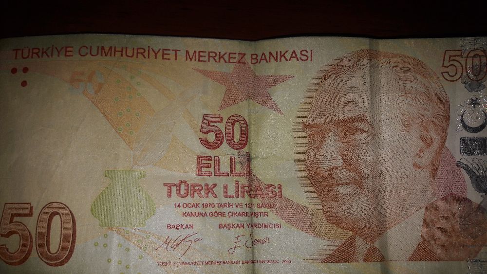 Paralar Turkiye Hatali basim turk lirasi oriji Hatali basim 50 tl 100 tl satilik