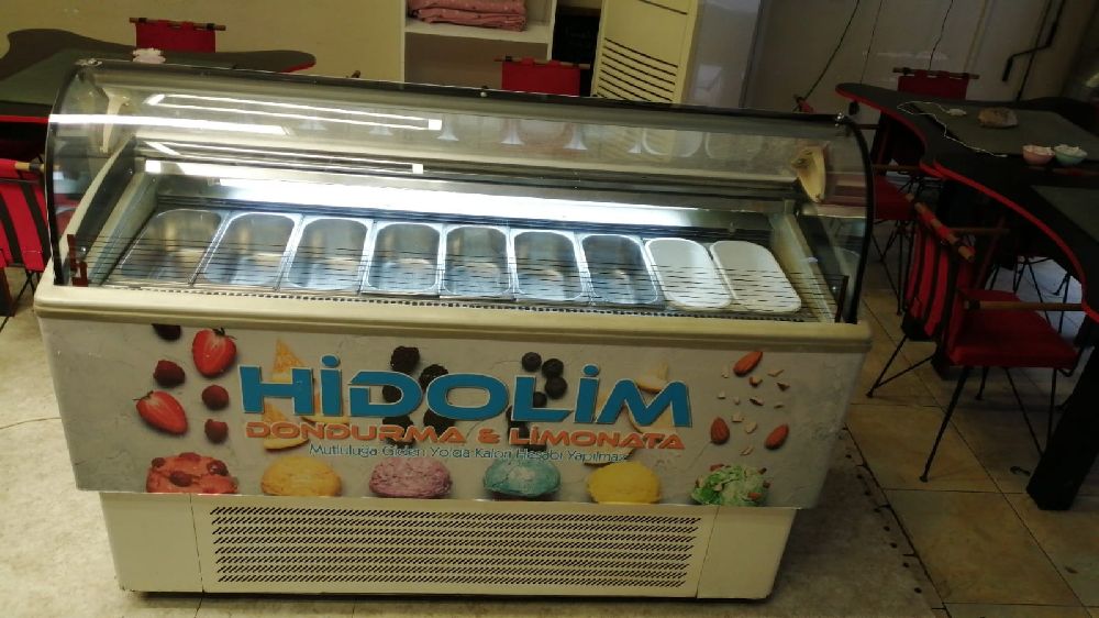 Dondurma Makineleri Buzkap Satlk 9 gzl Dondurma tehir dolab