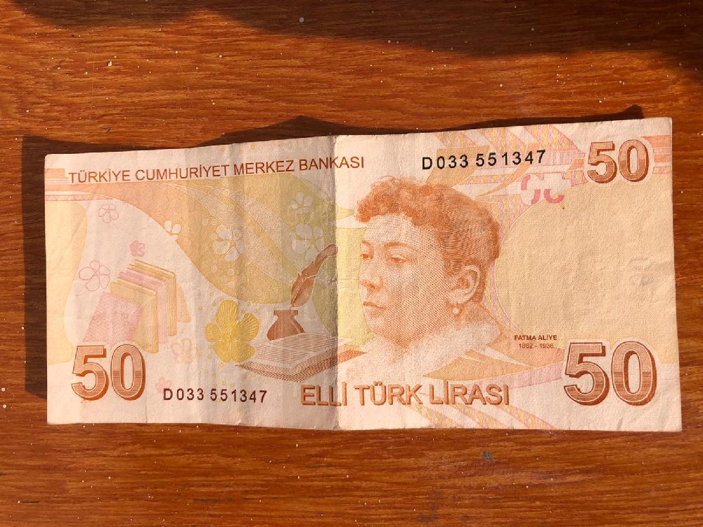 Paralar Trkiye Satlk Hatal 50 Trk Liras