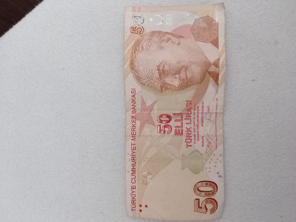 Paralar Trkiye Satlk Bask hatal 50 tl