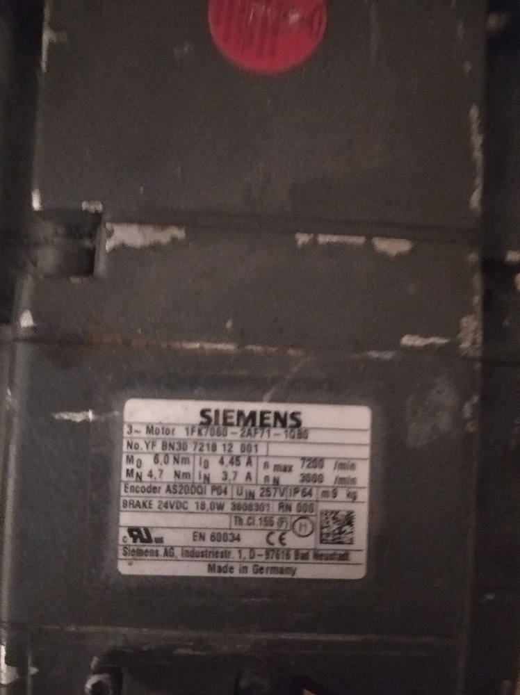 Elektrik Motorlar Satlk Siemens-1Fk7060-2Af71-1Qb0-Motor