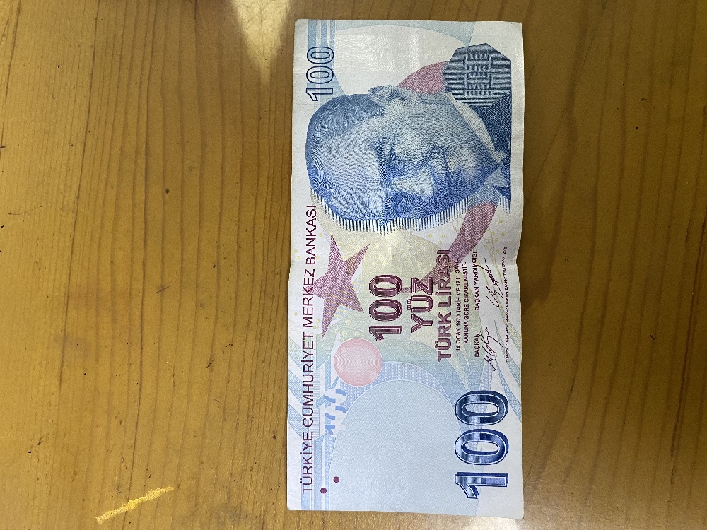 Paralar Trkiye Para (₺) Satlk Sa erit bask hatal 100₺