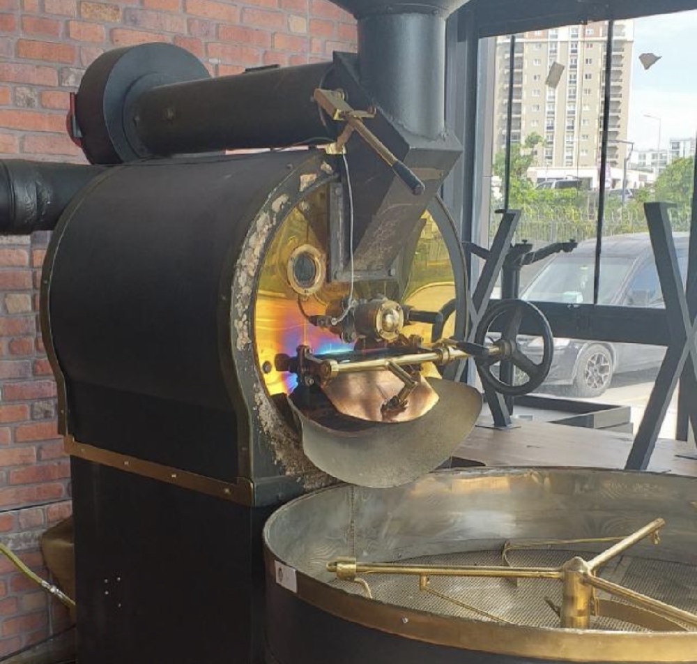 Kahve Makinas Toper Kahve kavurma makinas 30 Kg Satlk 30 kg ok temiz kahve kavurma makinas sfr ayar