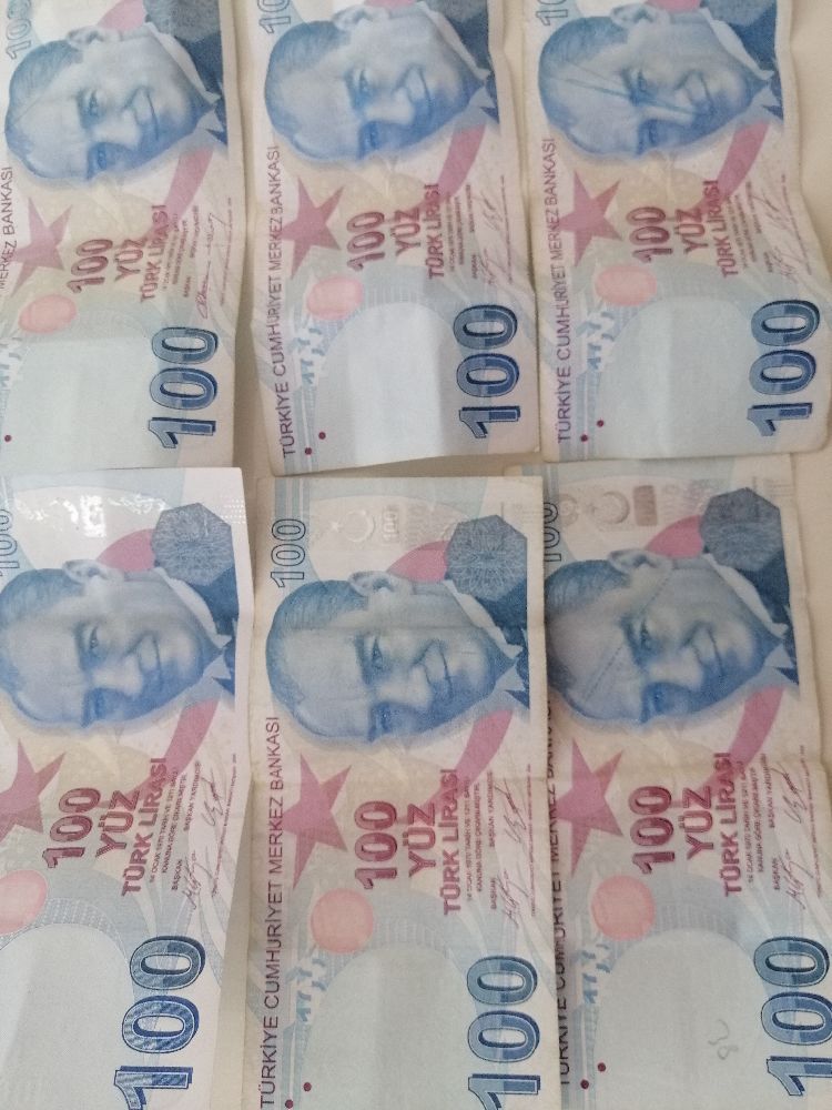 Paralar Trkiye Satlk Hatal 100 Tl 6 tane