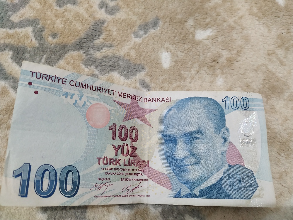 Paralar Trkiye Satlk Hatal 100 lira