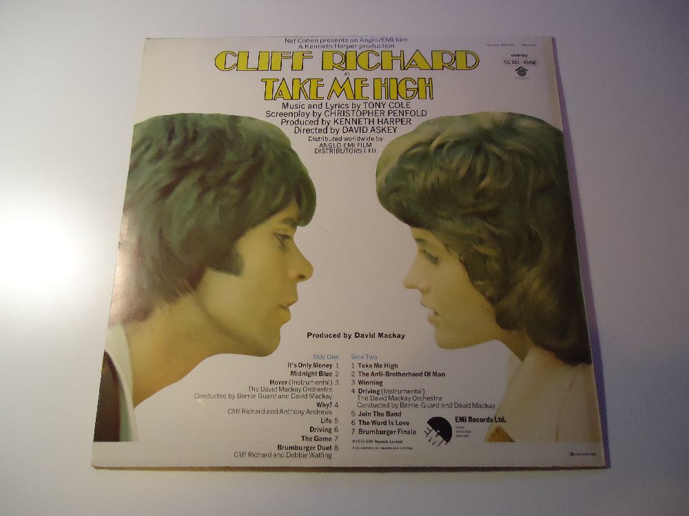 Folk Plak Satlk Cliff Richard Take me High Soundtrack Tertemiz