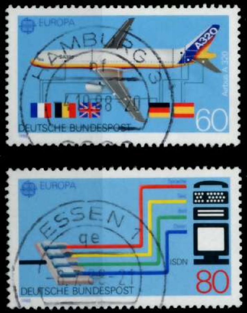 Pullar Satlk Almanya (Bat) 1988 Damgal Avrupa Cept Serisi