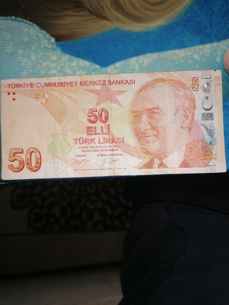 Paralar Trkiye Satlk Basm hatal 50 ve 5 Tl