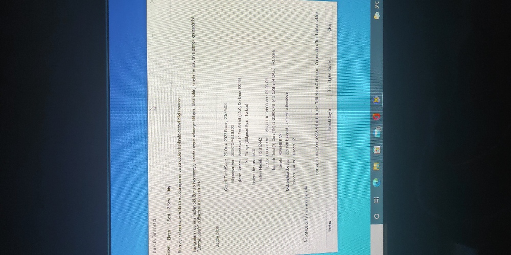 Masa st Exper Satlk Kasa ekran salam temiz bilgisayar