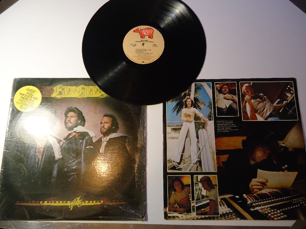 Pop Mzik (Yabanc) Plak Satlk Bee Gees Children of the World Lp Tertemiz