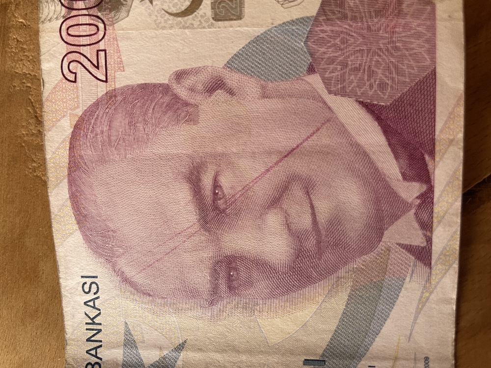 Paralar Trkiye BANKNOT PARA Satlk Hatal Basm 200 Tl