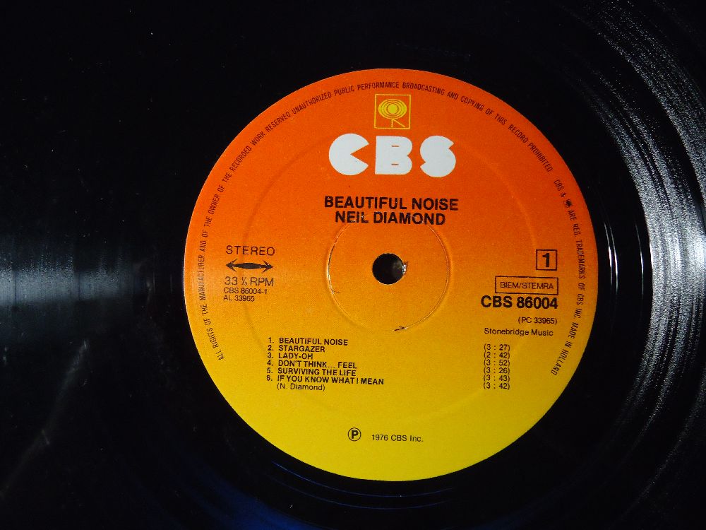 Pop Mzik (Yabanc) Plak Satlk Neil Diamond -  Beautiful Noise Lp Tertemiz
