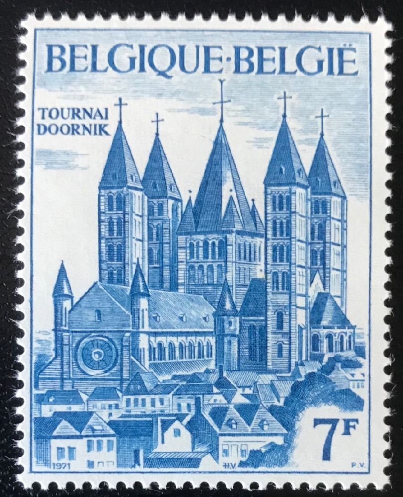 Pullar Satlk Belika 1971 Damgasz Tournai KatedraliNin 800. Y
