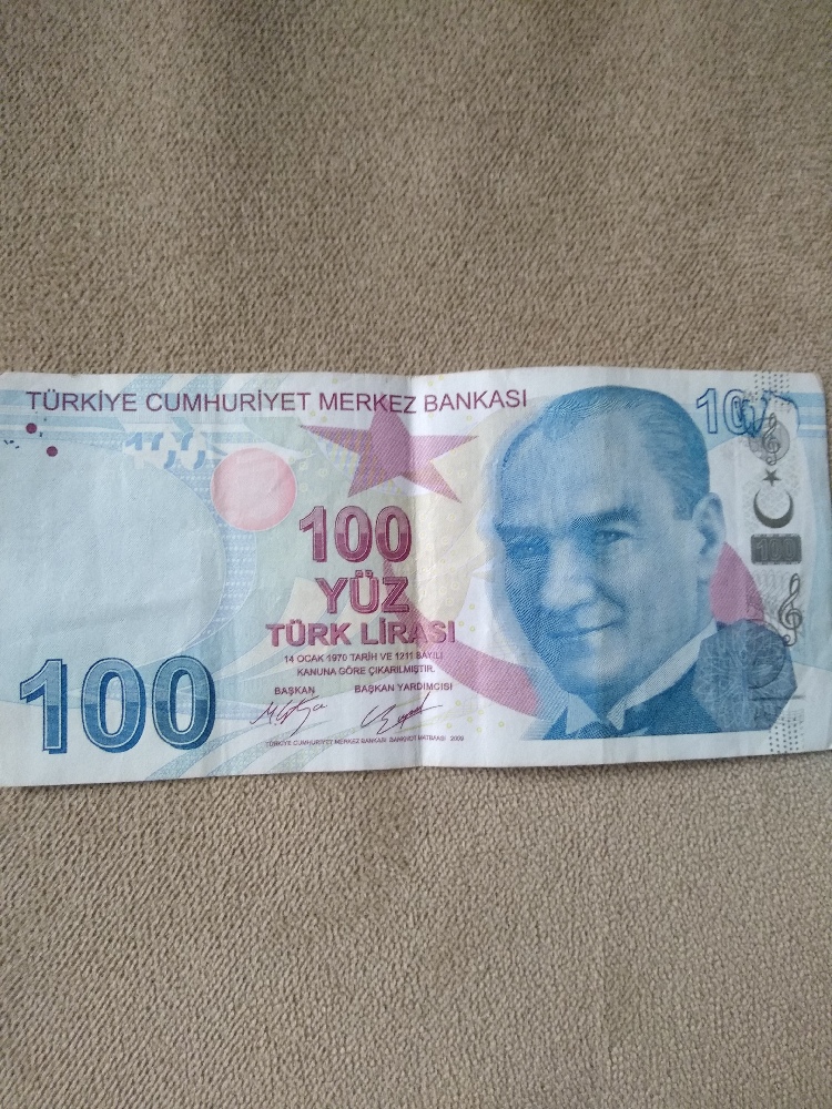 Paralar Trkiye Kat para Satlk Hatal basm 100₺ banknot
