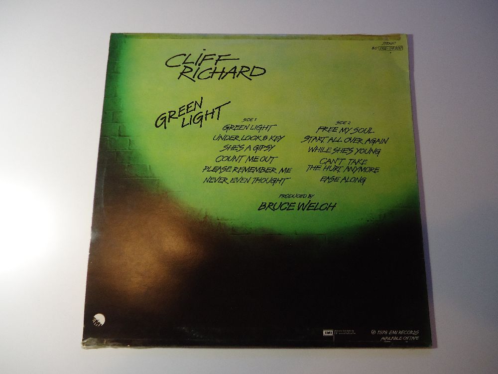 Pop Mzik (Yabanc) Plak Satlk Cliff Richard - Green Lights Orjinal Lp Temiz
