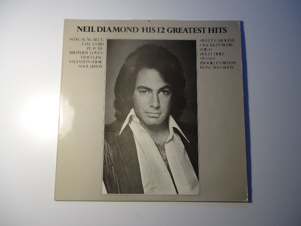 Pop Mzik (Yabanc) Plak Satlk Neil Diamond - His 12 Greatest Hits Lp Tertemiz