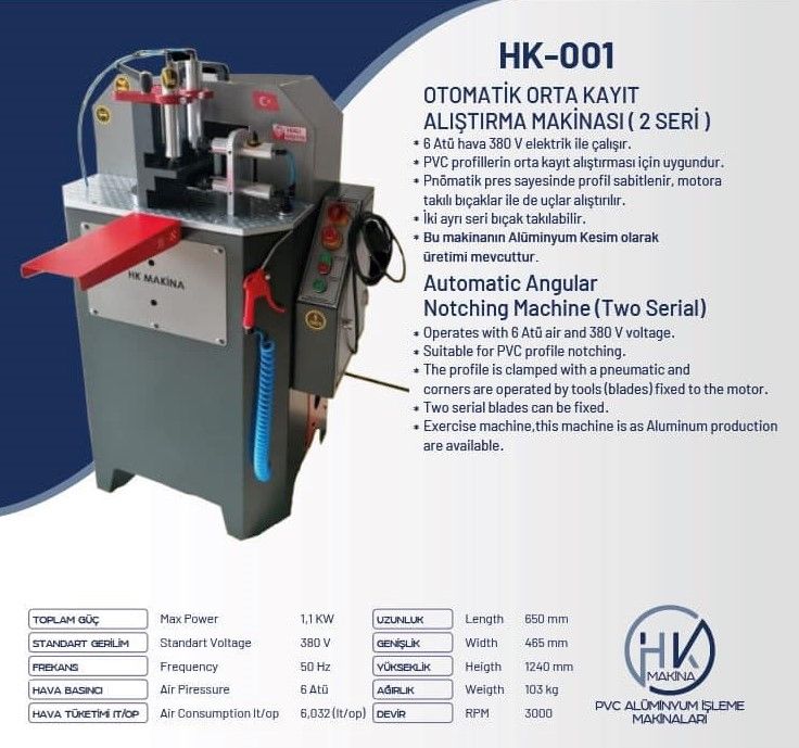 Altrma Makinalar (PVC) HK MAKNA Satlk Orta Kayt Altrma Makinas