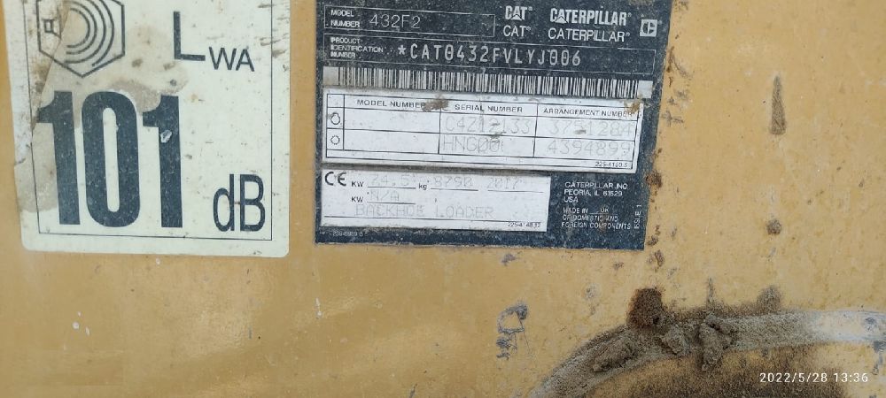 Beko Loder Caterpillar Beko Loder-Temiz Satlk 2017 Cat 432-F2-Orjinal-Temiz-530 212 0551