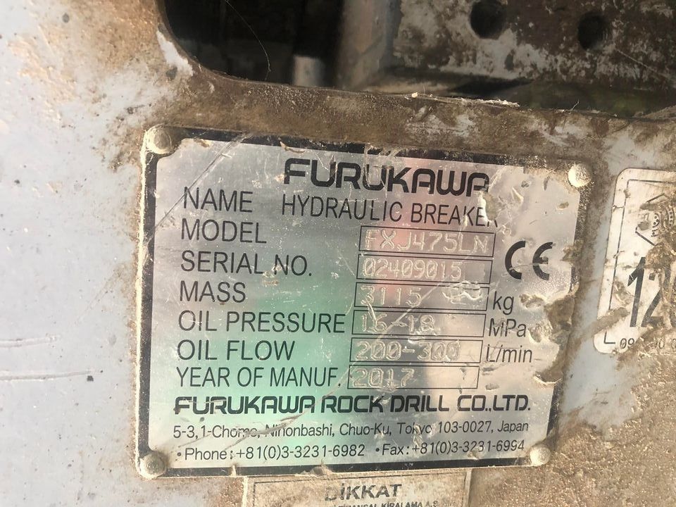 Ekskavatr FURUKAWA F 45 KIRICI Hidrolik Krc Satlk 2017 Furukawa F 45-Hidro Krc-Temiz