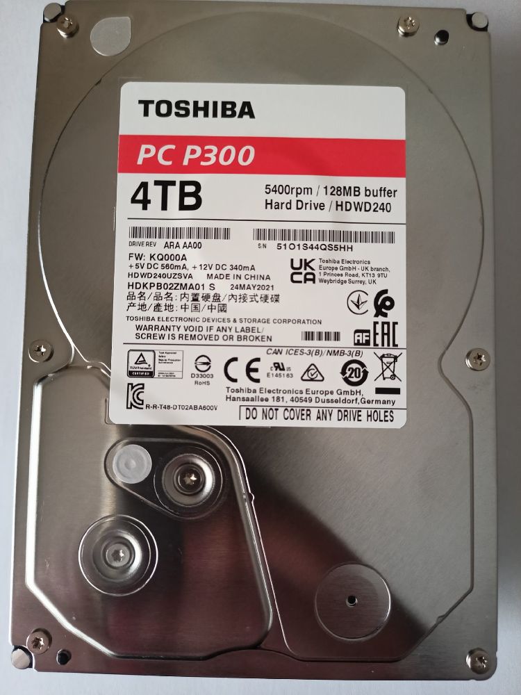 Disk Hard disk Satlk Toshiba  Pc P300  4Tb sfr rn