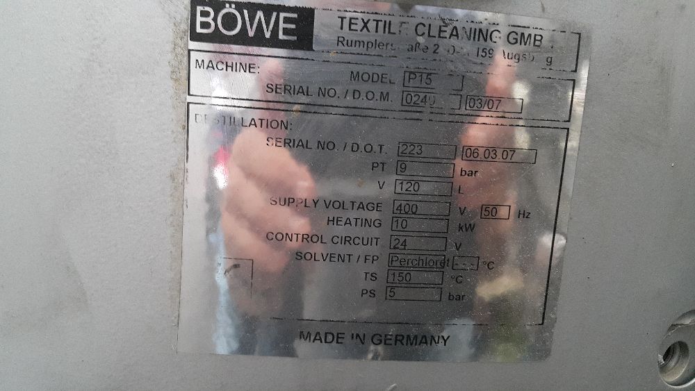 Dier Tekstil Makinalar Kuru temizleme makinas Satlk Bowe P15 Premium Line Kurutemzleme Maknas