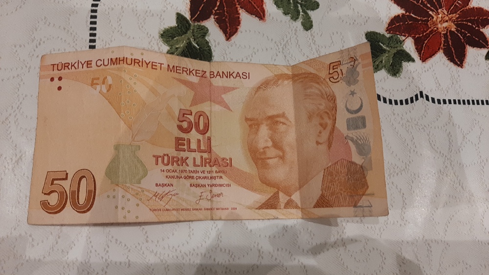 Paralar Trkiye 50 Tl Satlk Hatal Basm