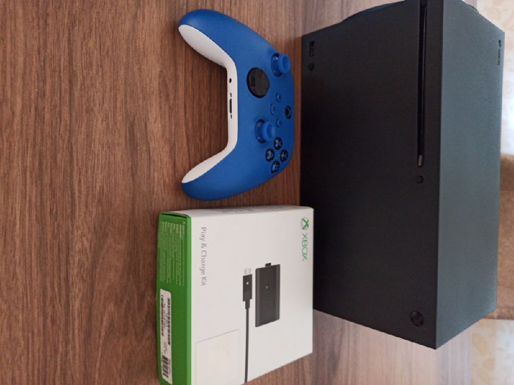 Oyun Konsollar X box Satlk Xbox Series X, Mavi Kol, Batarya