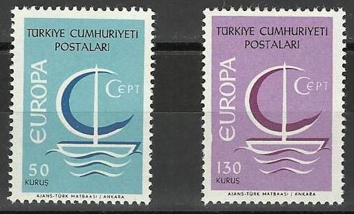 Pullar Satlk 1966 Damgasz Avrupa Cept Serisi