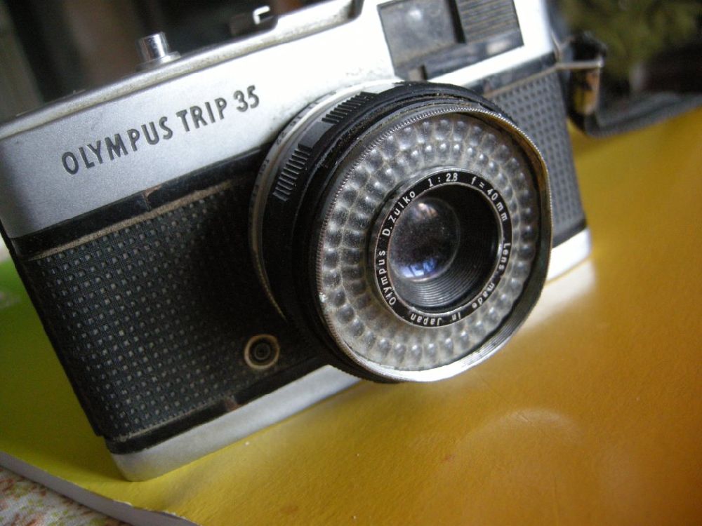 Filmli Fotoraf Makinalar Filmli Fotoraf Makinesi Satlk Olympus Trip 35 40mm fotoraf makinas f2.8 Japon