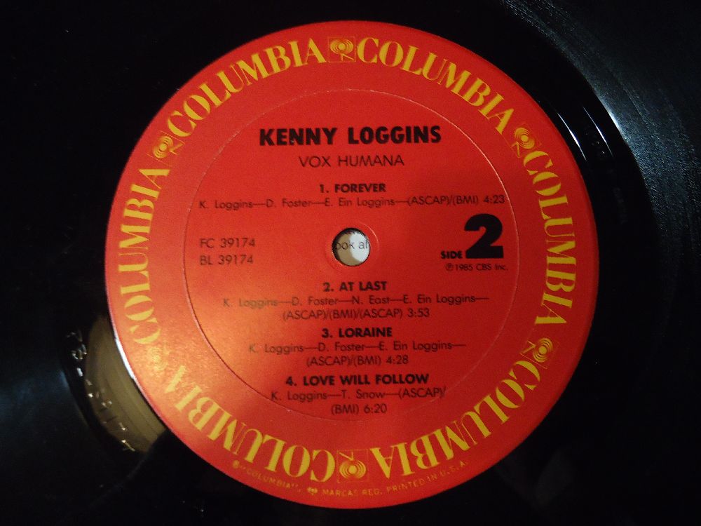 Pop Mzik (Yabanc) Plak Satlk Kenny Loggins - Vox Humana Lp Temiz