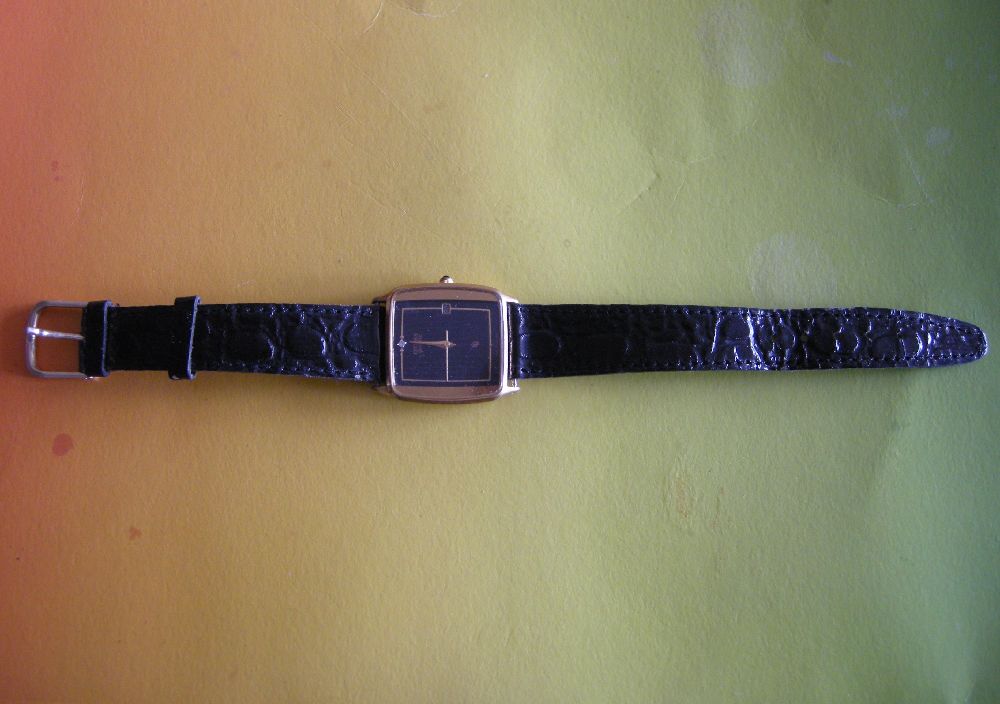 Saatler Satlk Citizen Quartz kol saati 1985 vintage siyah deri
