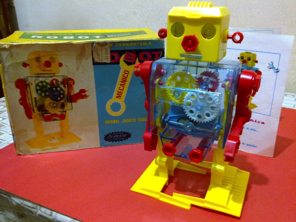 Oyuncaklar Lemssa Robot Satlk Antika Oyuncak 1960's Lemssa ocuk Rehberlik Robot