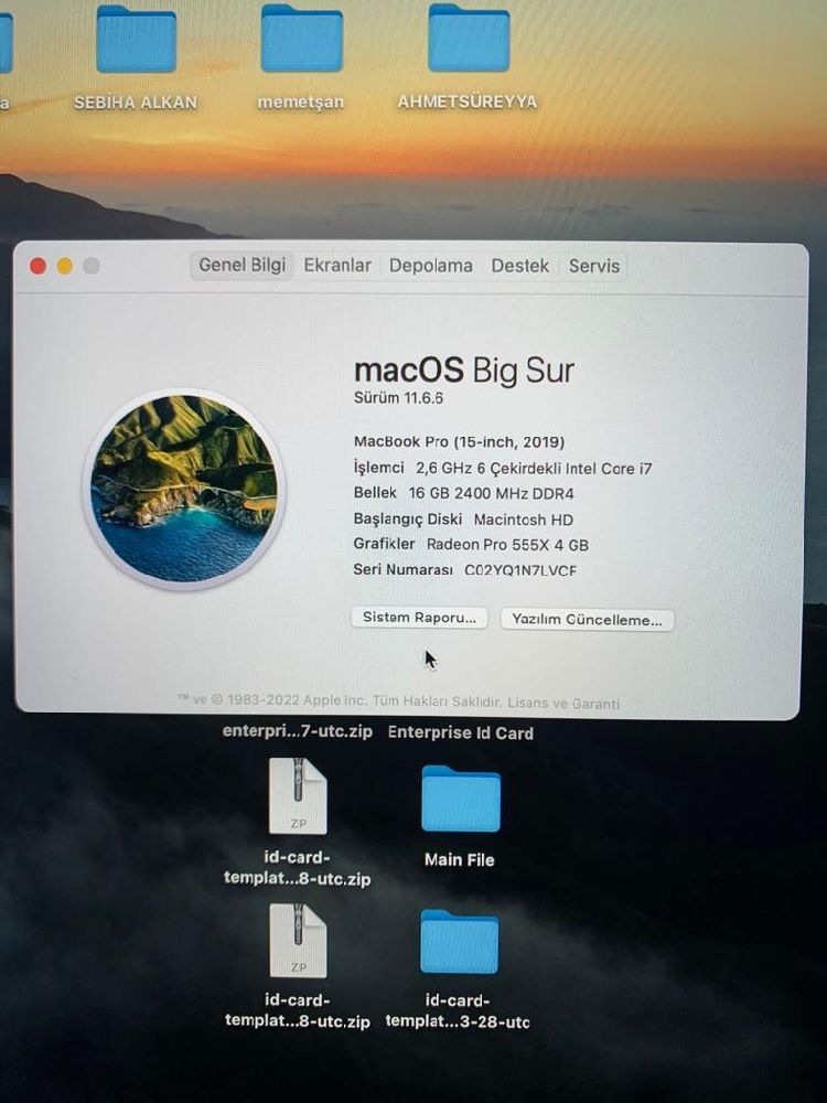 Diz st Apple macbook pro Satlk Acil nakit ihtiyacndan dolay