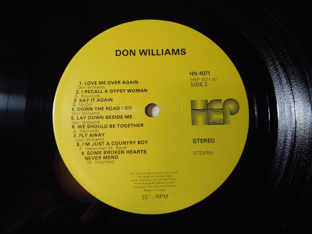 Folk Plak Satlk Don Williams - A Touch of Don Williams Lp Tertemiz
