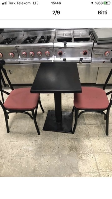 Masa ve Sandalyeler Cafe masa sandalye takm Satlk Lokanta cefa masa sandalye 5 takm