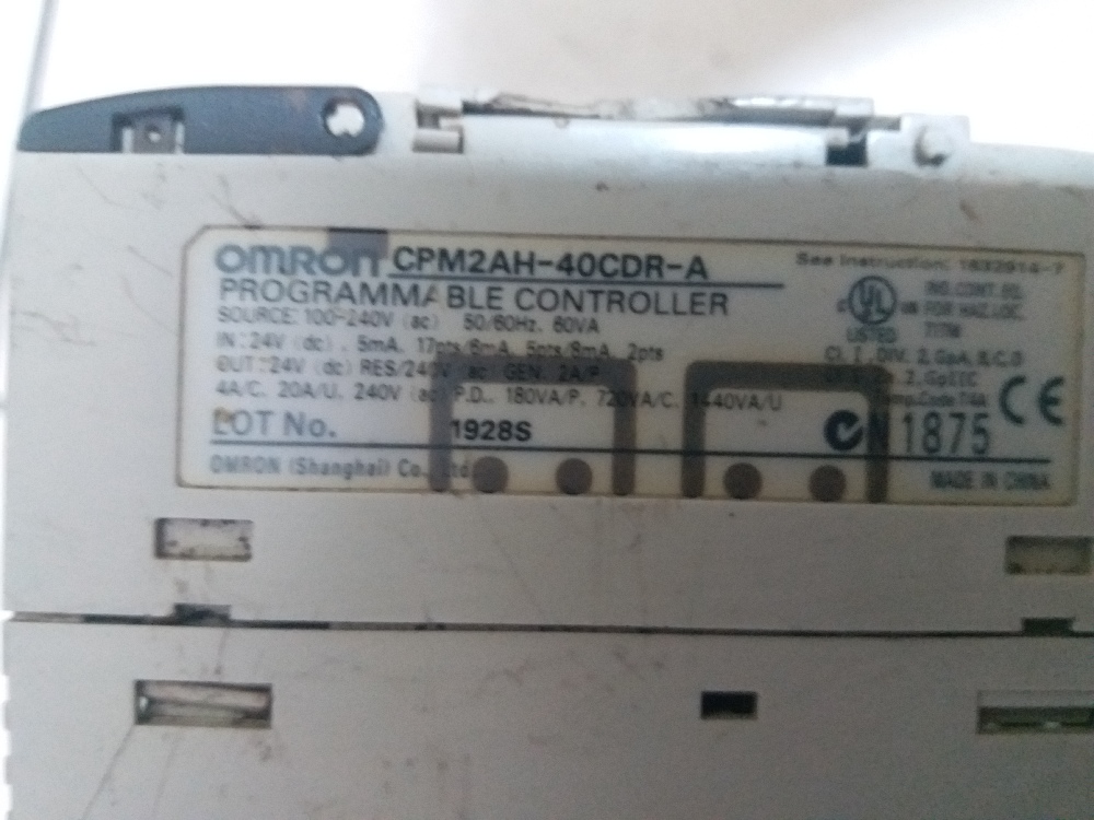 Elektrik G Kayna, UPS PLC Satlk Omron-(Cpm2Ah-40Cdr-A)