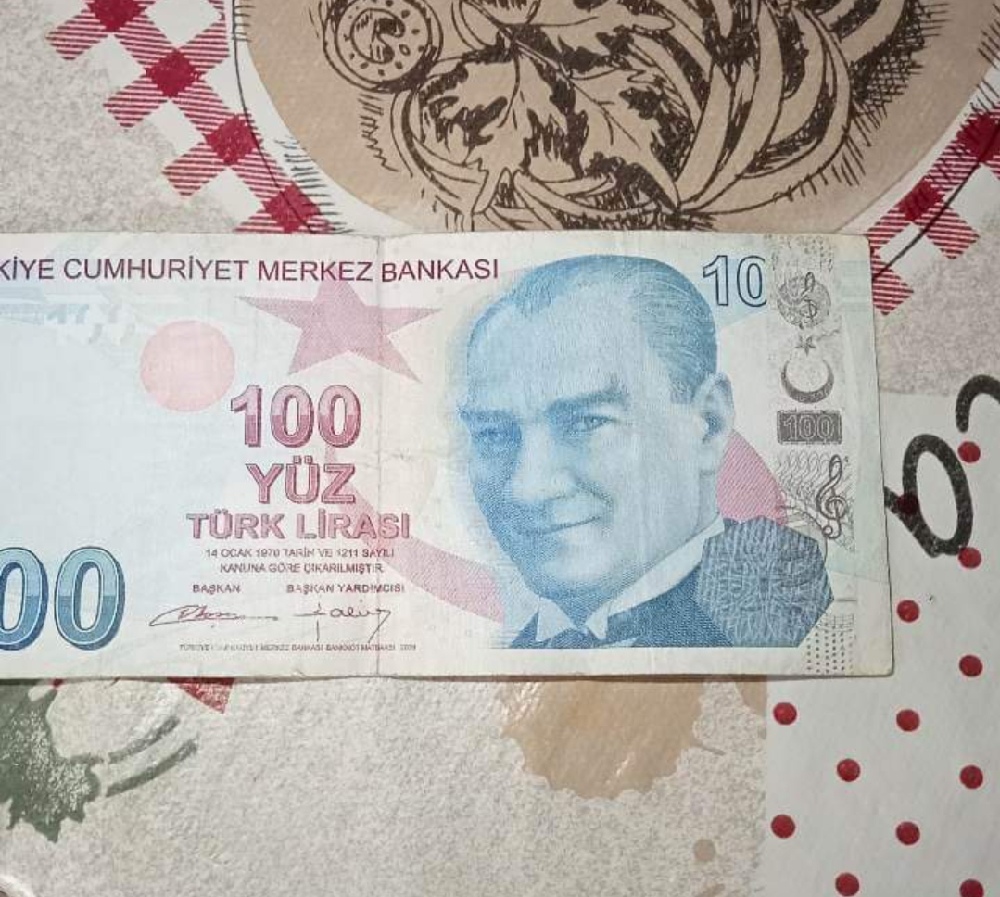 Paralar Trkiye Satlk Hatal basm 100 Tl