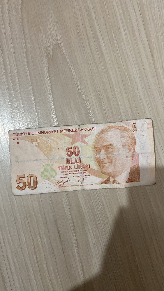 Paralar Trkiye 50 Satlk Hatal bask